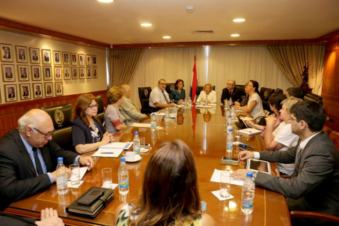 En la Sala de Pleno de la Corte fue presentada la propuesta sobre RR.HH..