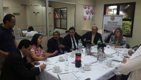 Reunión organizada por el Sistema Nacional de Facilitadores Judiciales.