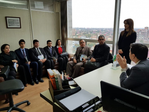 El circuito finalizó con la visita al despacho del doctor Jorge Barbosa.