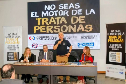 Secretaría de Género participó del lanzamiento de la campaña nacional “No seas el motor de la trata”.