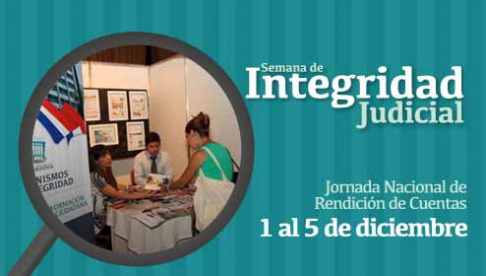 La Semana Nacional de la Integridad Judicial se desarrollará a nivel nacional.