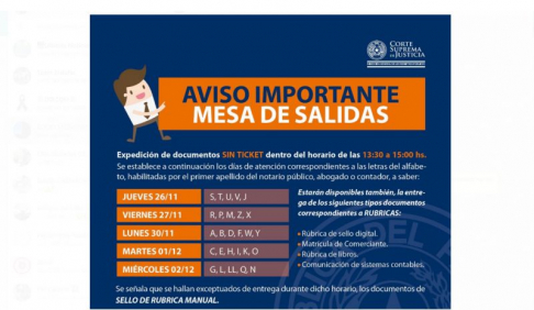 Afiche informativo.