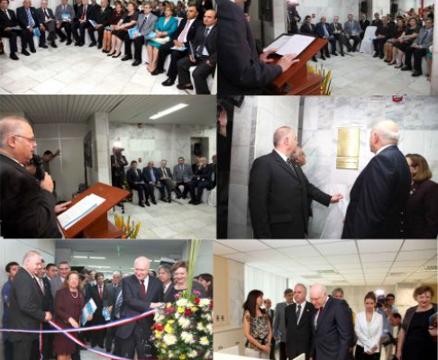 La habilitación de las nuevas dependencias contó con la presencia de autoridades judiciales, representantes de programas de cooperación extranjera y magistrados del Tribunal de Cuentas