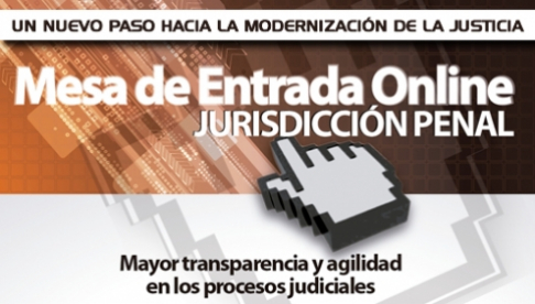 Mesa de Entrada en Línea para el fuero penal funcionará desde el 1 de agosto finalmente