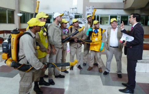 En la fecha se inició una serie de fumigaciones organizadas por la Dirección Ambiental