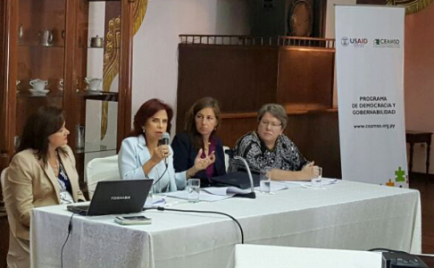La ministra de la Corte Suprema de Justicia, doctora Miryam Peña estuvo en la apertura de dicha mesa de trabajo. 
