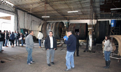 La planta de tratamiento de la empresa Kaspar Suelas fue verificada por los representantes de la comitiva ambiental.