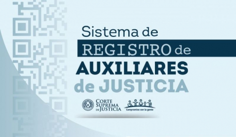 Nuevo Sistema de Registro de Auxiliares de Justicia