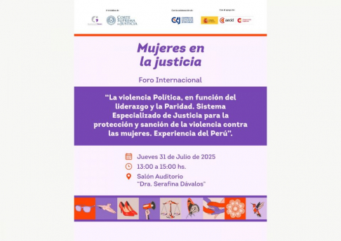 Exministra de la Mujer del Perú disertará sobre liderazgo y paridad.