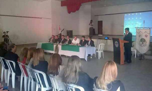 Taller de medio ambiente en la ciudad de Carapeguá, del cual participó el ministro de la Corte doctor Antonio Fretes.