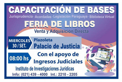 IIJ hará feria de libros y capacitación de bases de datos en Asunción