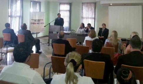 El acto tuvo lugar en el Hotel Puerta de Hierro de la ciudad de Santa Rita.