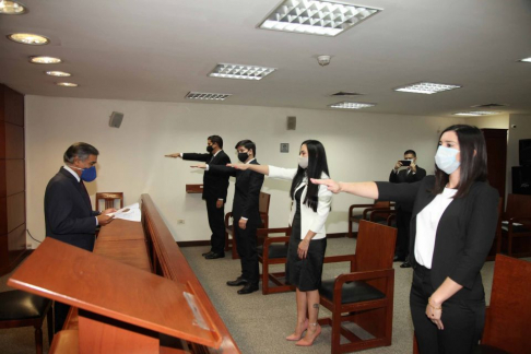 Actuarios tomaron juramento de rigor ante la Corte Suprema de Justicia.