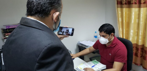 Juzgado Civil llevó a cabo audiencia por videollamada