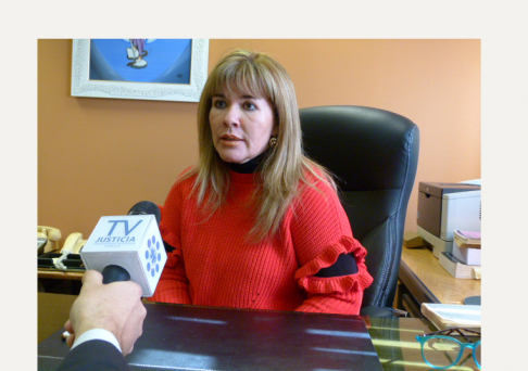 Coordinadora de la mesa de trabajo, Bibiana Benítez Faría.