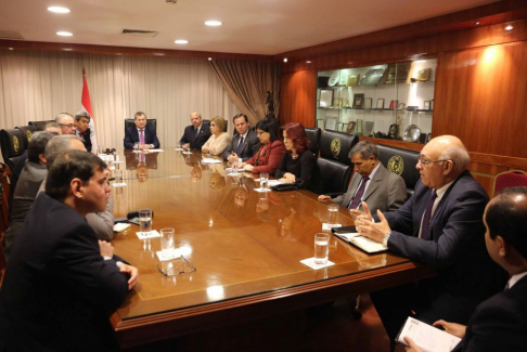La Corte Suprema de Justicia, el Consejo de la Magistratura y el Ministerio de la Defensa Pública realizaron esta mañana la reunión de trabajo interinstitucional en la sede judicial de la Capital.