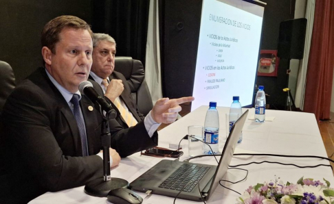 El ministro superintendente de Cordillera, Prof. Dr. Alberto Martínez Simón, sobre “Ineficacia de los Actos Jurídicos”.