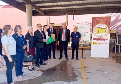 El Consejo de Administración de la Circunscripción Judicial de San Pedro entregó en carácter de donación determinados bienes de uso a la Escuela Taller de San Pedro de Ycuamandyyú y al Centro de Recursos para la Educación Permanente (CREP) N° 2.