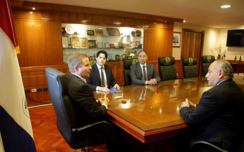 El presidente de la Corte Suprema de Justicia, doctor Alberto Martínez Simón, recibió en audiencia al jefe del Centro de Gestión de la Calidad del Poder Judicial de Costa Rica (CEGECA), Andrés Méndez Bonilla.