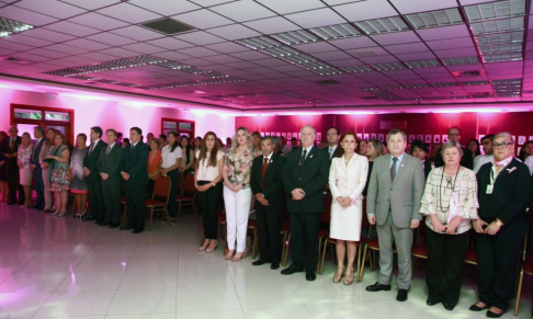 Ministros de la Corte Suprema de Justicia presentes en cierre de campaña institucional.