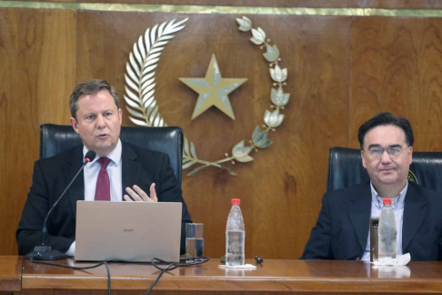 El ministro de la Corte Suprema de Justicia e integrante de la Sala Civil, doctor Alberto Martínez Simón, prosiguió con su disertación sobre Argumentación Jurídica.