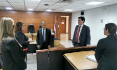 Ministros Ramírez Candia y Santander Dans recorrieron Salas de Juicios Orales