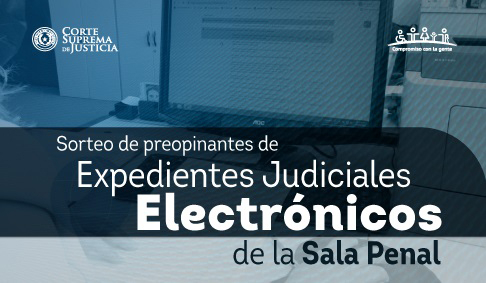 Listado de preopinantes de Expedientes Judiciales Electrónicos de la Sala Penal.