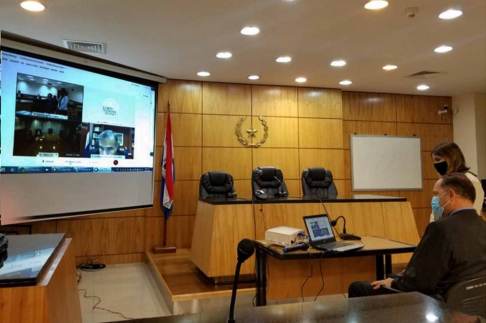 El presidente de la Corte Suprema de Justicia, doctor Alberto Martínez Simón, se interiorizó respecto a la puesta en funcionamiento del sistema de expediente electrónico en la Circunscripción Judicial del Guairá.