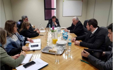 La reunión se llevó a cabo en la sede judicial de Cordillera con presencia del ministro de la CSJ, Martínez Simón. 