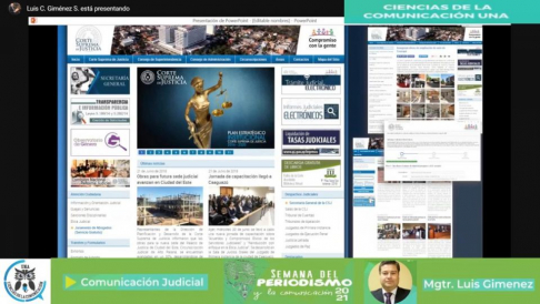 Representantes del Poder Judicial disertaron acerca del Derecho a Información y Comunicación Judicial en la Semana del Periodismo.