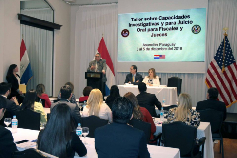El ministro Antonio Fretes participó del Taller sobre Capacidades Investigativas.