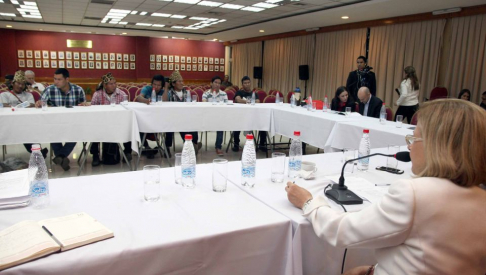 La ministra Alicia Pucheta participó del encuentro con los equipos conformados por instituciones estatales.