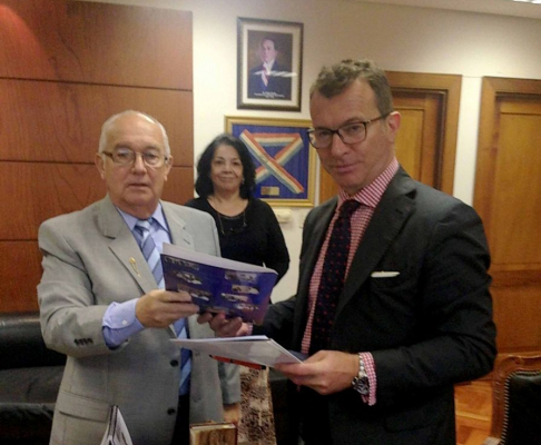 El embajador de la Unión Europea (UE) en nuestro país, Alessandro Palmero, se reunió con el vicepresidente segundo de la Corte Suprema de Justicia, ministro Miguel Óscar Bajac.