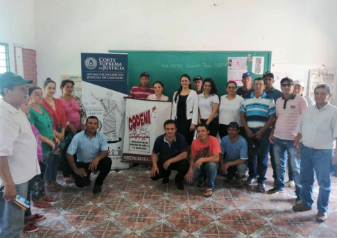 La jornada se desarrolló en la sede de la Escuela Virgen de Lourdes, a iniciativa del Juzgado de Paz de R.I. 3 Corrales, sede judicial de Caaguazú.