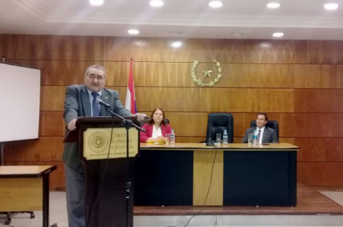 La actividad tuvo la presencia del ministro de la Corte Suprema de Justicia doctor Antonio Fretes.