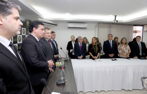 El presidente de la Corte Suprema de Justicia, Eugenio Jiménez Rolón, participó en la 12ª Sesión Ordinaria de la Comisión Directiva de la Asociación de Magistrados Judiciales del Paraguay (AMJP).