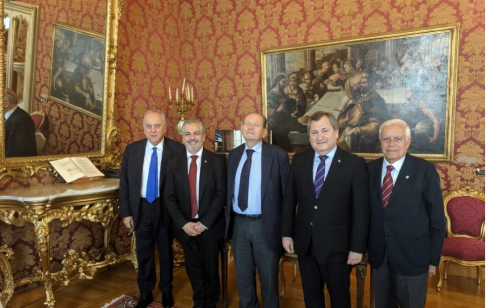 El presidente de la Corte Suprema de Justicia, Eugenio Jiménez Rolón, participó en una audiencia con magistrados de la Corte Constitucional de Italia