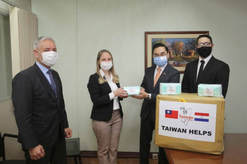 Embajada de China (Taiwán) dona 3.500 mascarillas a la CSJ