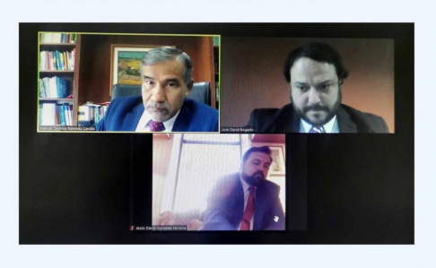 Ministro Ramírez Candia se reunió con gremio de abogados de Villarrica