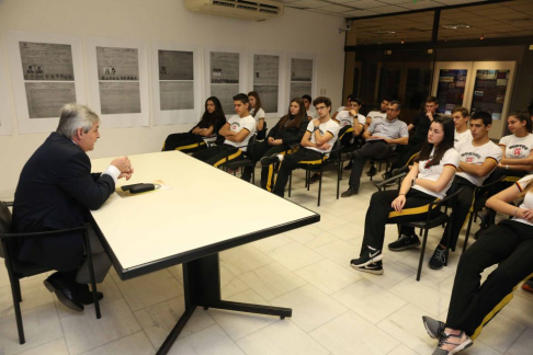 Estudiantes del Colegio Goethe visitaron esta mañana las instalaciones del Palacio de Justicia de Asunción.
