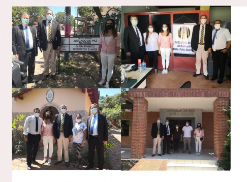 Los miembros del Consejo de Administración de la Circunscripción Judicial de Presidente Hayes visitaron los juzgados de Paz de Pte. Hayes.