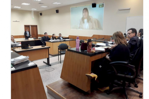 Cabe mencionar que la modalidad de videoconferencias se realizó por primera vez en la Circunscripción Judicial de Cordillera.