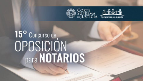 Primer comunicado de la Coordinación General del XV Concurso de Oposición para Notarios