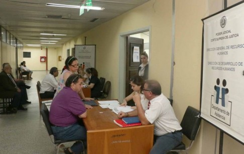 La Oficina de Desarrollo se encuentra ubicada en el subsuelo 1 del Palacio de Justicia de Asunción.