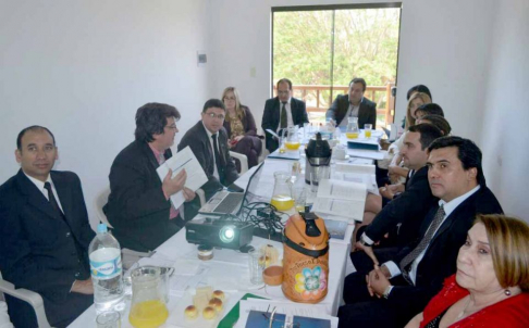 Reunión realizada en la Circunscripción Judicial de Caazapá.