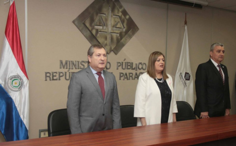 El presidente de la Corte Suprema de Justicia, doctor Eugenio Jiménez Rolón, participó del acto de inauguración de la IX Edición de la Expo Fiscalía.