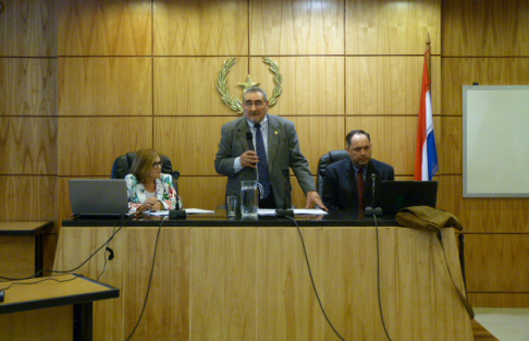 El vicepresidente primero de la Corte, doctor Antonio Fretes
