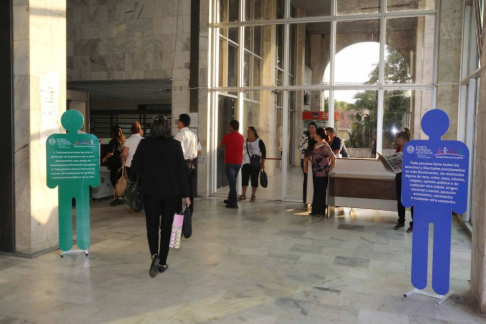Las imágenes se encuentran en la sede judicial de Asunción.