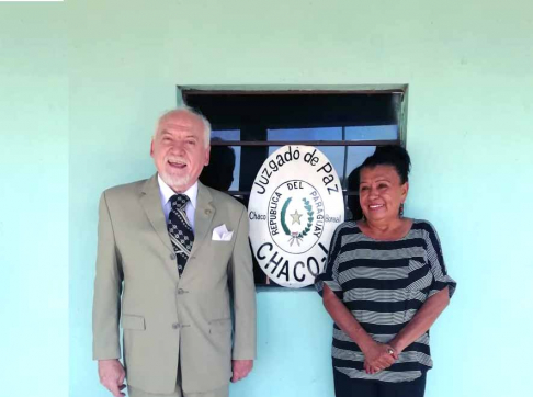 El ministro de la Corte Suprema de Justicia César Garay visitó días pasados las instalaciones del Juzgado de Paz de Chaco'i.