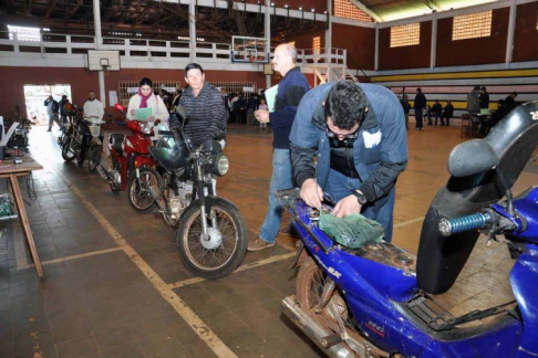 Culminó matriculación de motos en el departamento de Itapúa